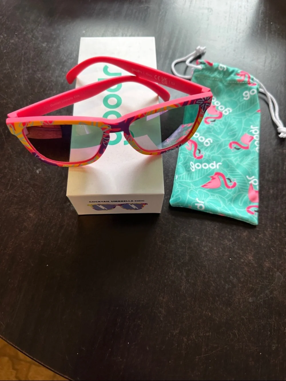 Goodr OG “Cocktail Umbrella Chic” sunglasses - LIMITED EDITION - Picture 1 of 5